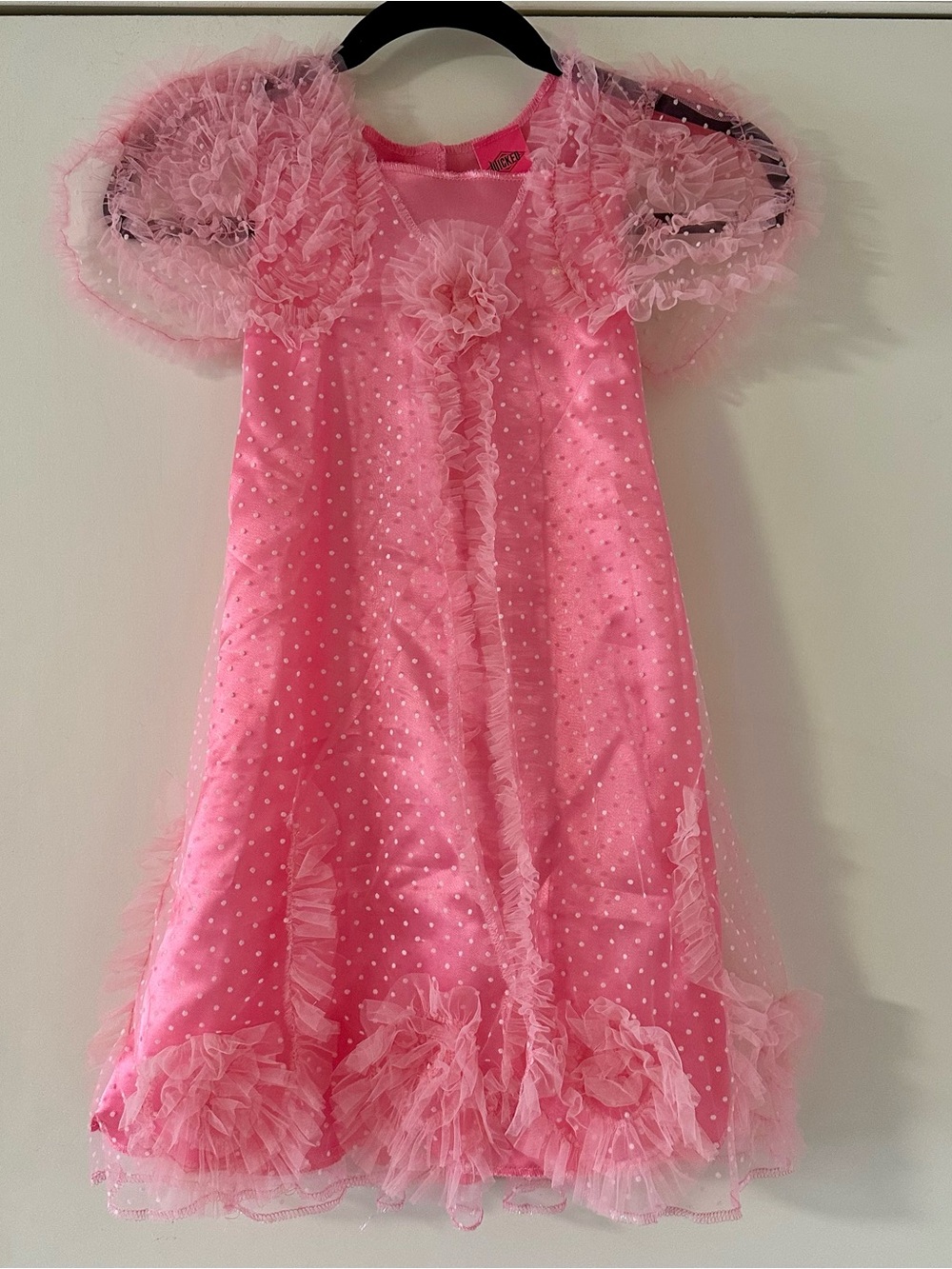 WICKED Girls Glinda Pink Tulle Costume Dress SZ 4-6X